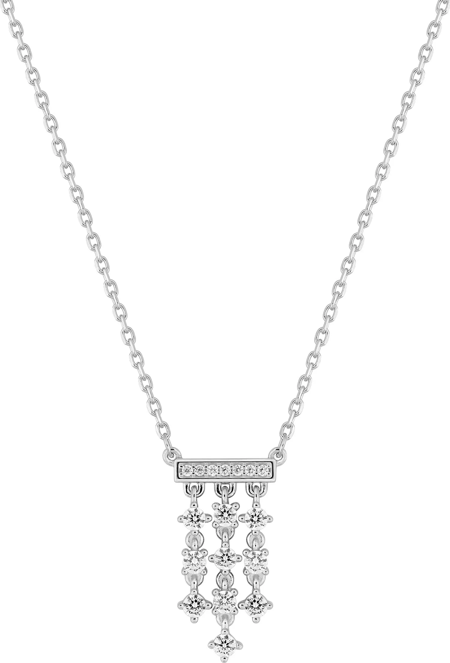 Collier Argent Fazhia Zirconium - Collier en Argent 925