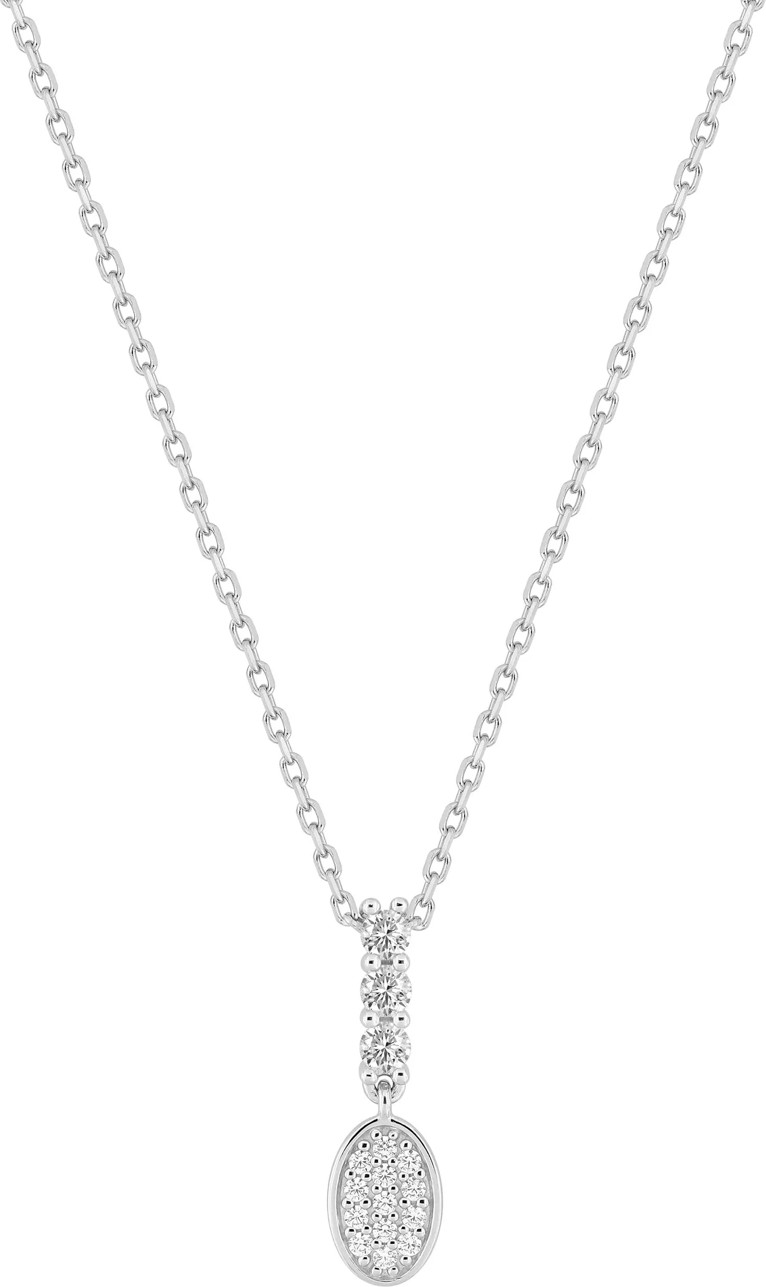 Collier Argent Bambine Zirconium - Collier en Argent 925