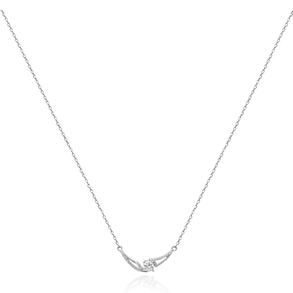 Collier argent et zirconium Soizilia Victosi - Collier en Argent 925 - Bijoux en Vogue