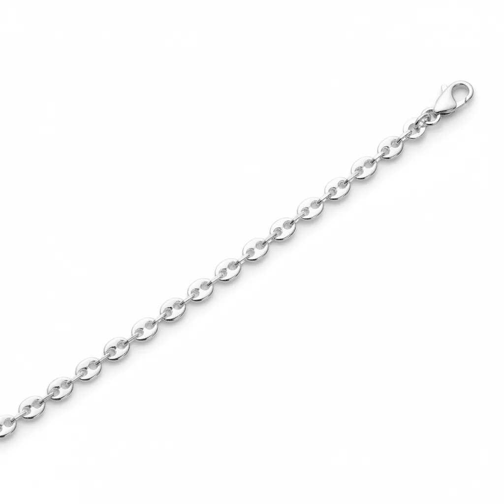 Collier Argent graine de café - Collier en Argent 925 - Bijoux en Vogue
