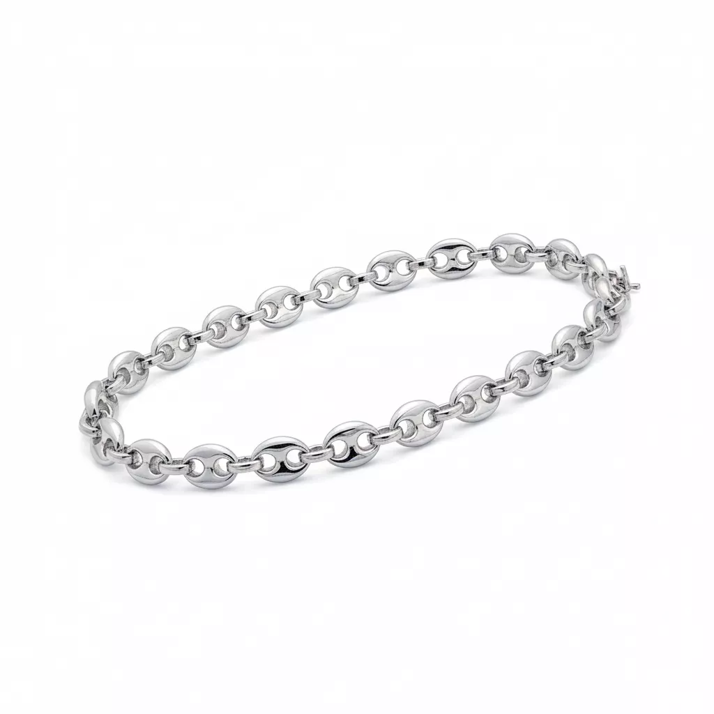 Collier Argent graine de café - Collier en Argent 925 - Bijoux en Vogue