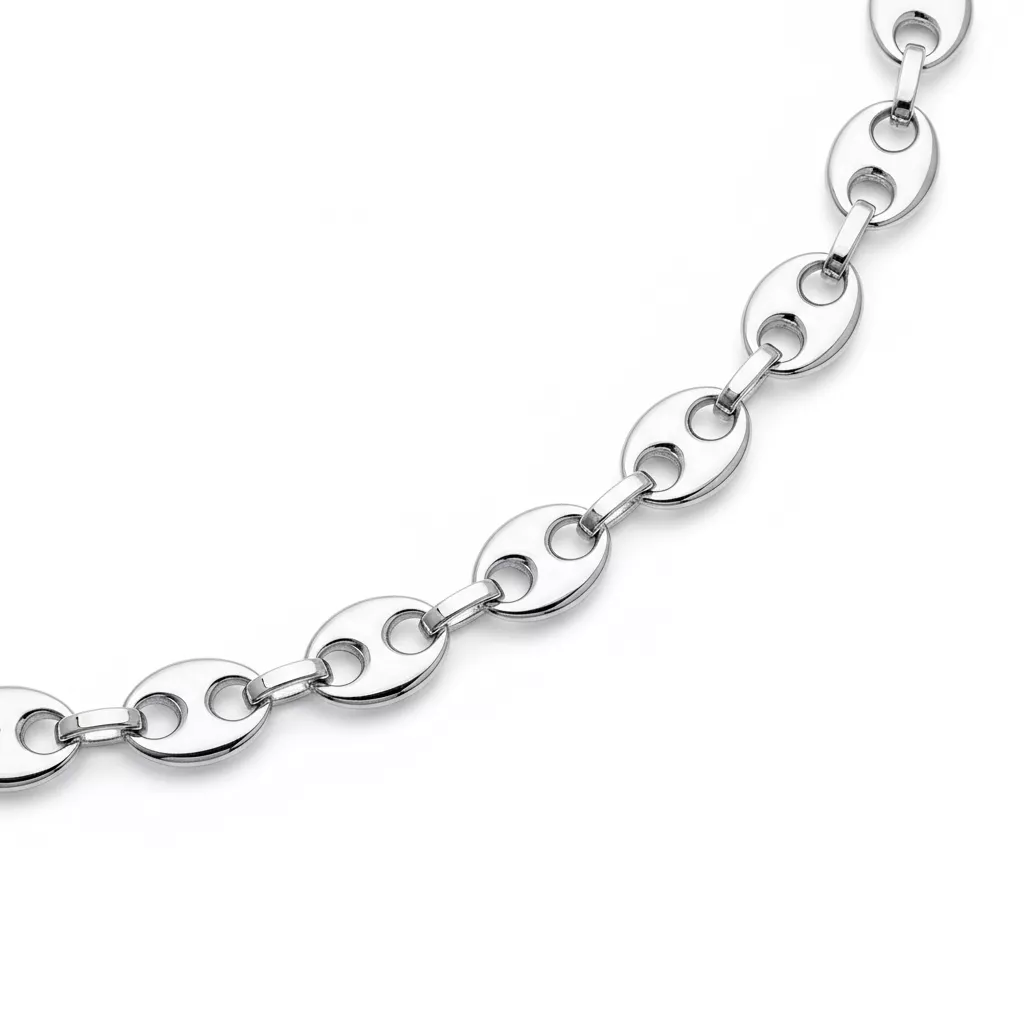 Collier Argent graine de café - Collier en Argent 925 - Bijoux en Vogue