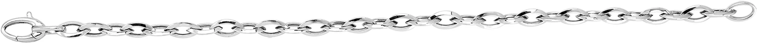 Collier Or Blanc fantaisie - Collier en Or 750 18k - Bijoux en Vogue