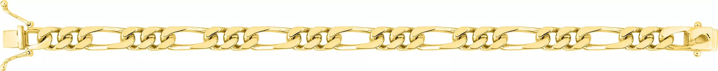 Collier Homme Or alternée - Collier en Or 750 18k