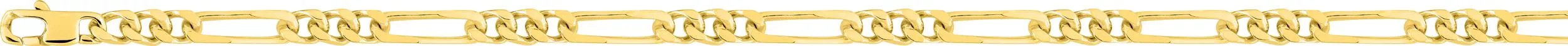 Collier Homme Or figaro - Collier en Or 750 18k - Bijoux en Vogue