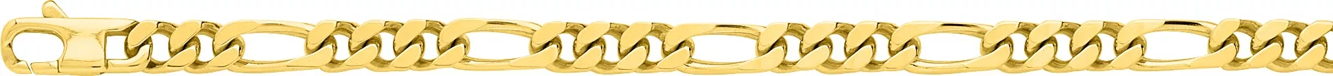 Collier Homme Or figaro - Collier en Or 750 18k - Bijoux en Vogue
