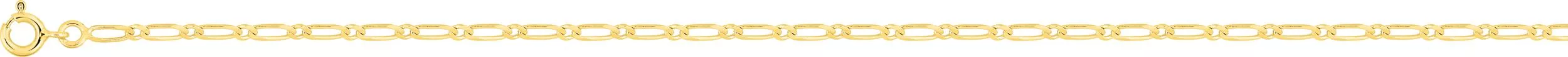 Collier Homme Or alternée - Collier en Or 750 18k