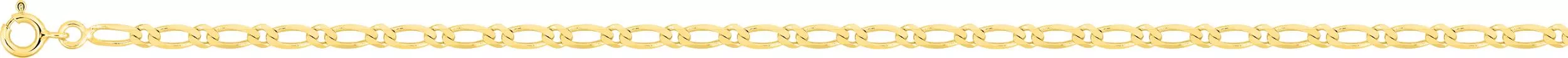 Collier Homme Or alternée - Collier en Or 750 18k