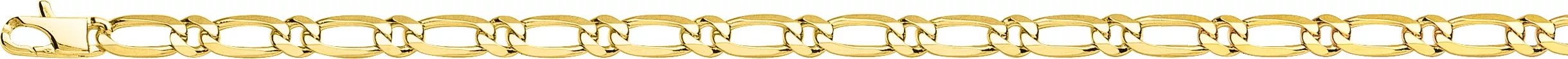 Collier Homme Or alternée - Collier en Or 750 18k