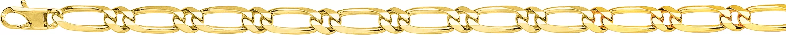 Collier Homme Or alternée - Collier en Or 750 18k