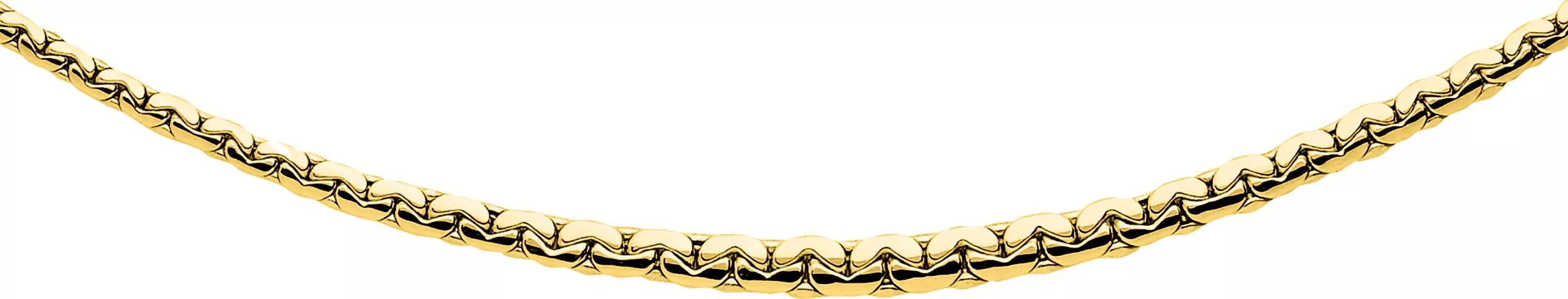 Collier Plaqué Or haricot - Collier en Plaqué or - Bijoux en Vogue