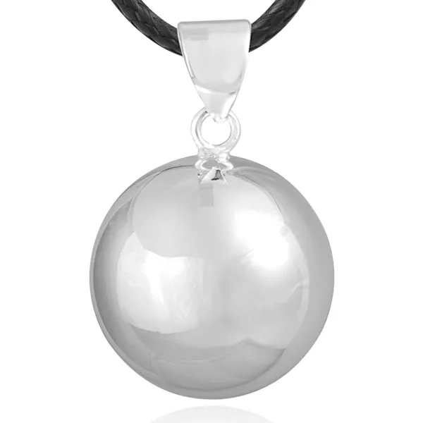 Bola gris Protia simple - Collier en Argent 925 - Bijoux en Vogue