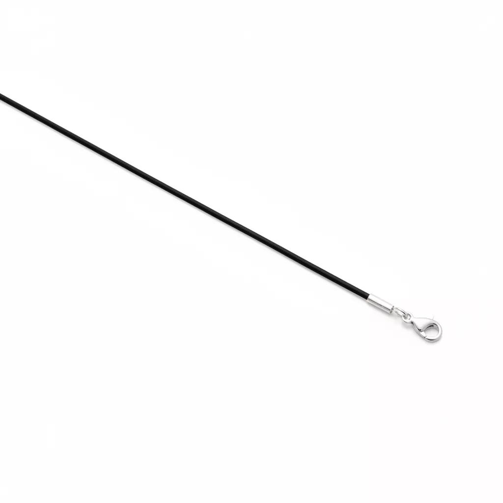 Collier Cristi Cordon Argent Cuir - Collier en Argent 925 - Bijoux en Vogue