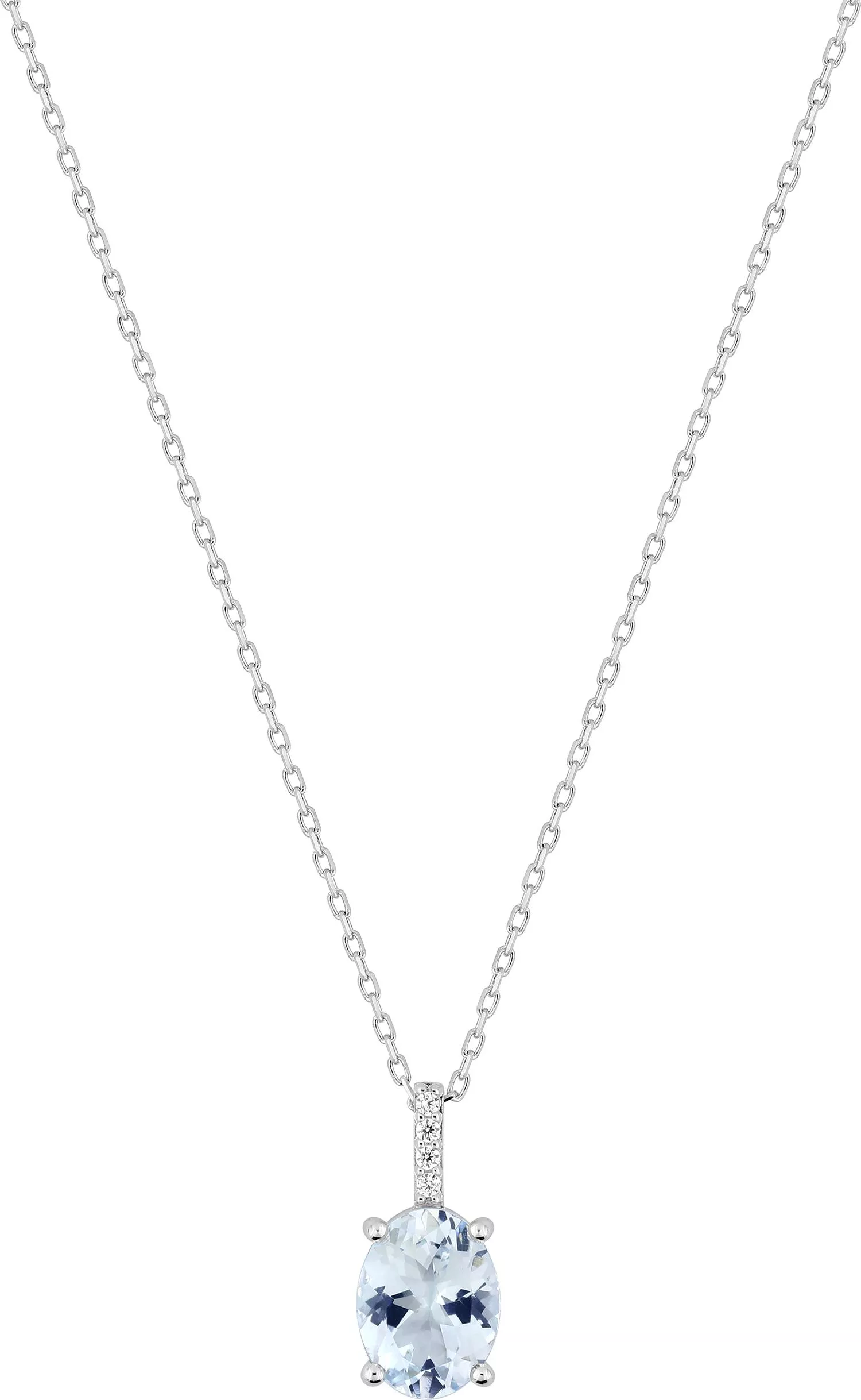 Collier Or Blanc Aylyette Zirconium - Collier en Or 375 9k - Bijoux en Vogue