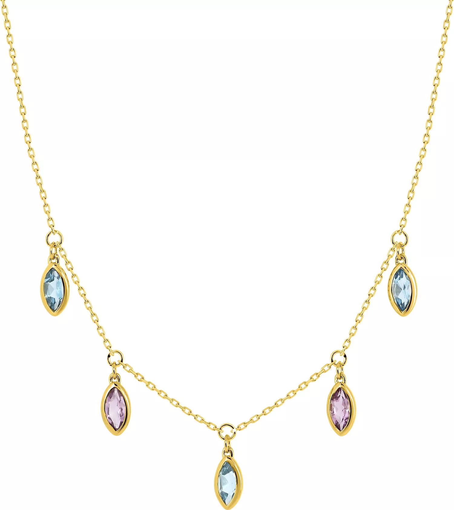 Collier Or Rahla bleu Améthyste - Collier en Or 375 9k - Bijoux en Vogue
