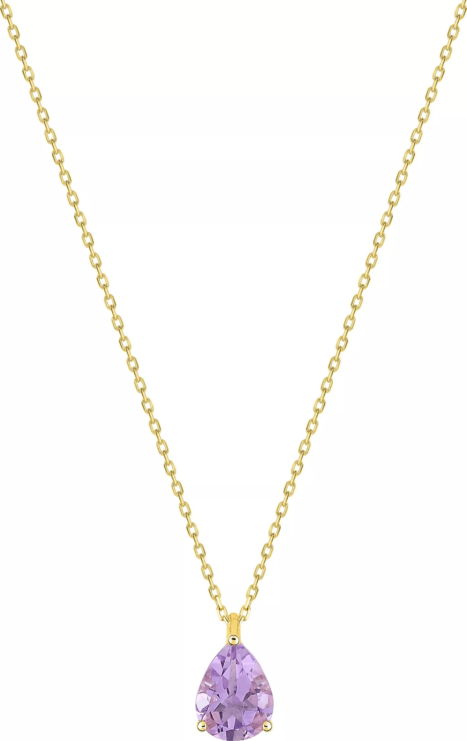 Collier Or Telcya Améthyste - Collier en Or 375 9k - Bijoux en Vogue