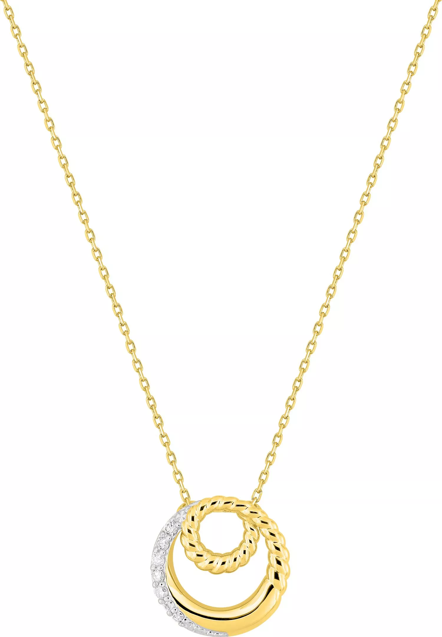 Collier Or Ylia Diamant - Collier en Or 375 9k - Bijoux en Vogue