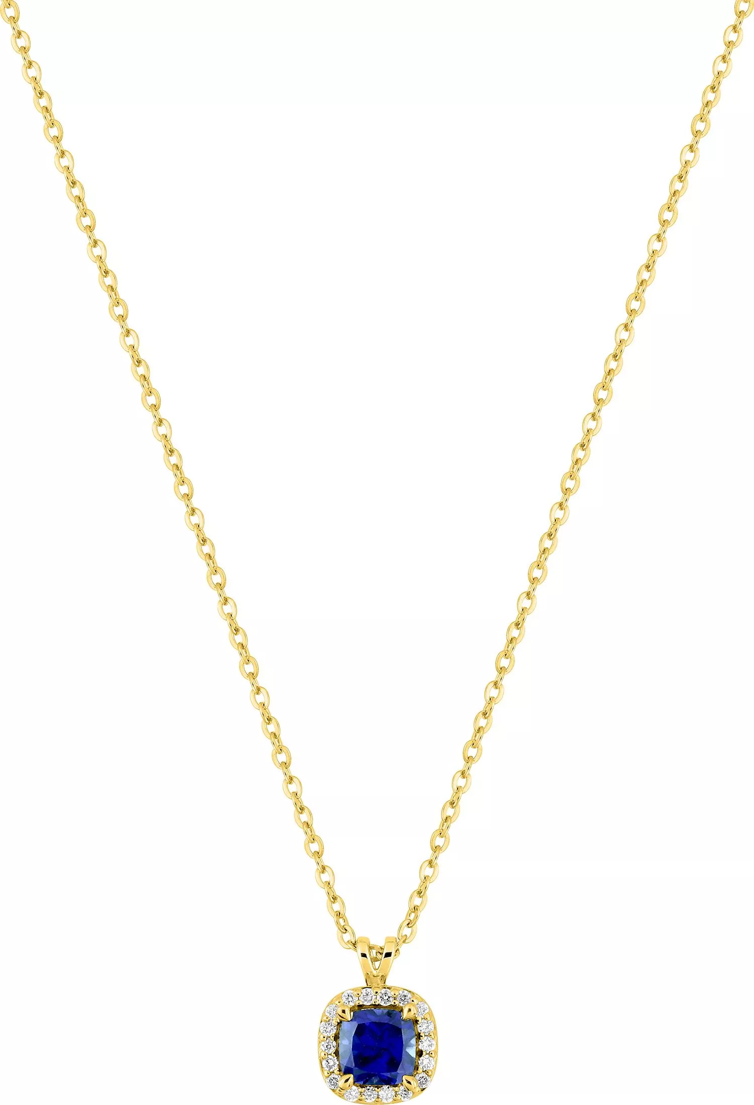 Collier Or Calyope Diamant Saphir - Collier en Or 375 9k - Bijoux en Vogue