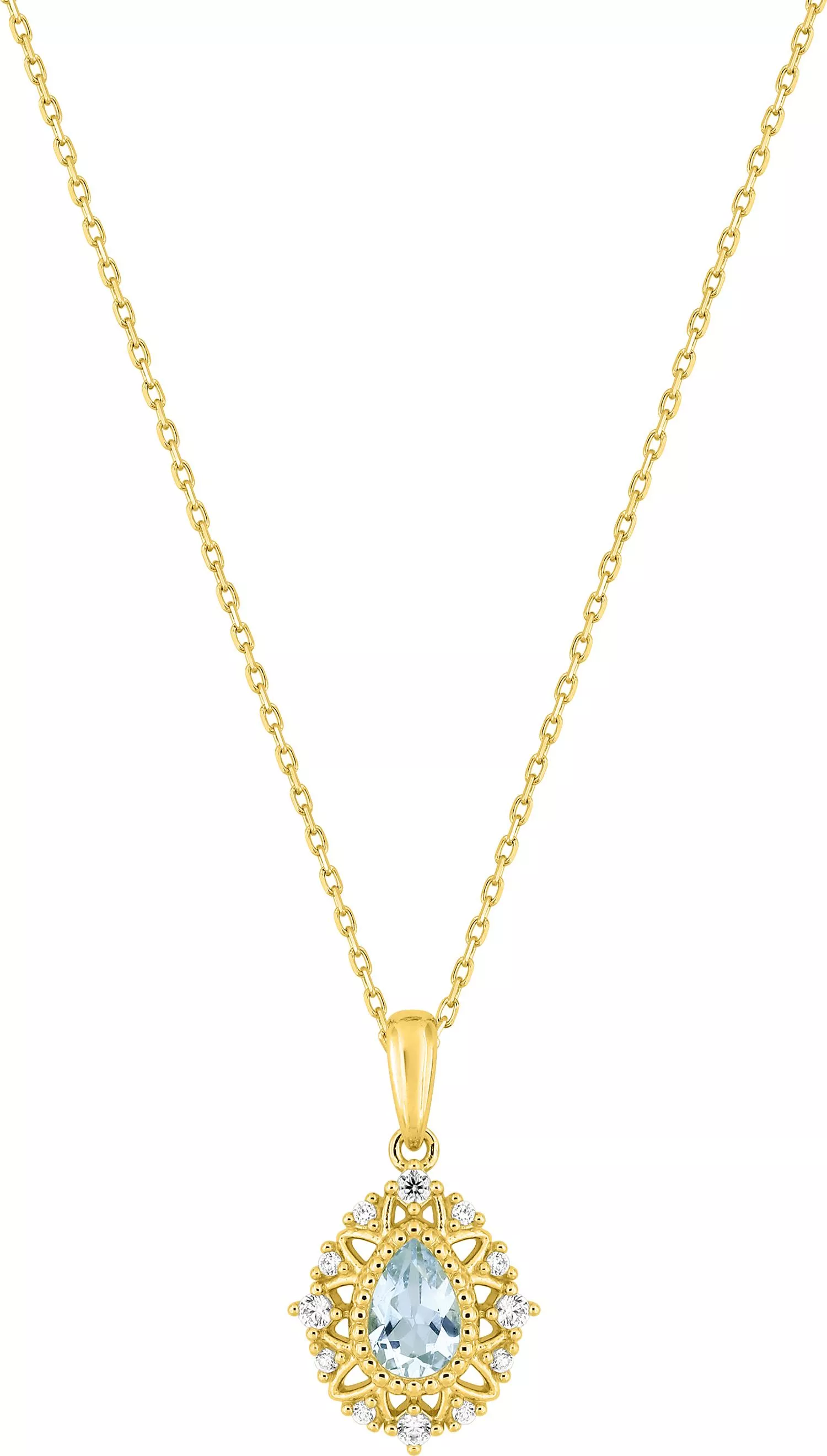 Collier Or Loiska Diamant - Collier en Or 375 9k - Bijoux en Vogue