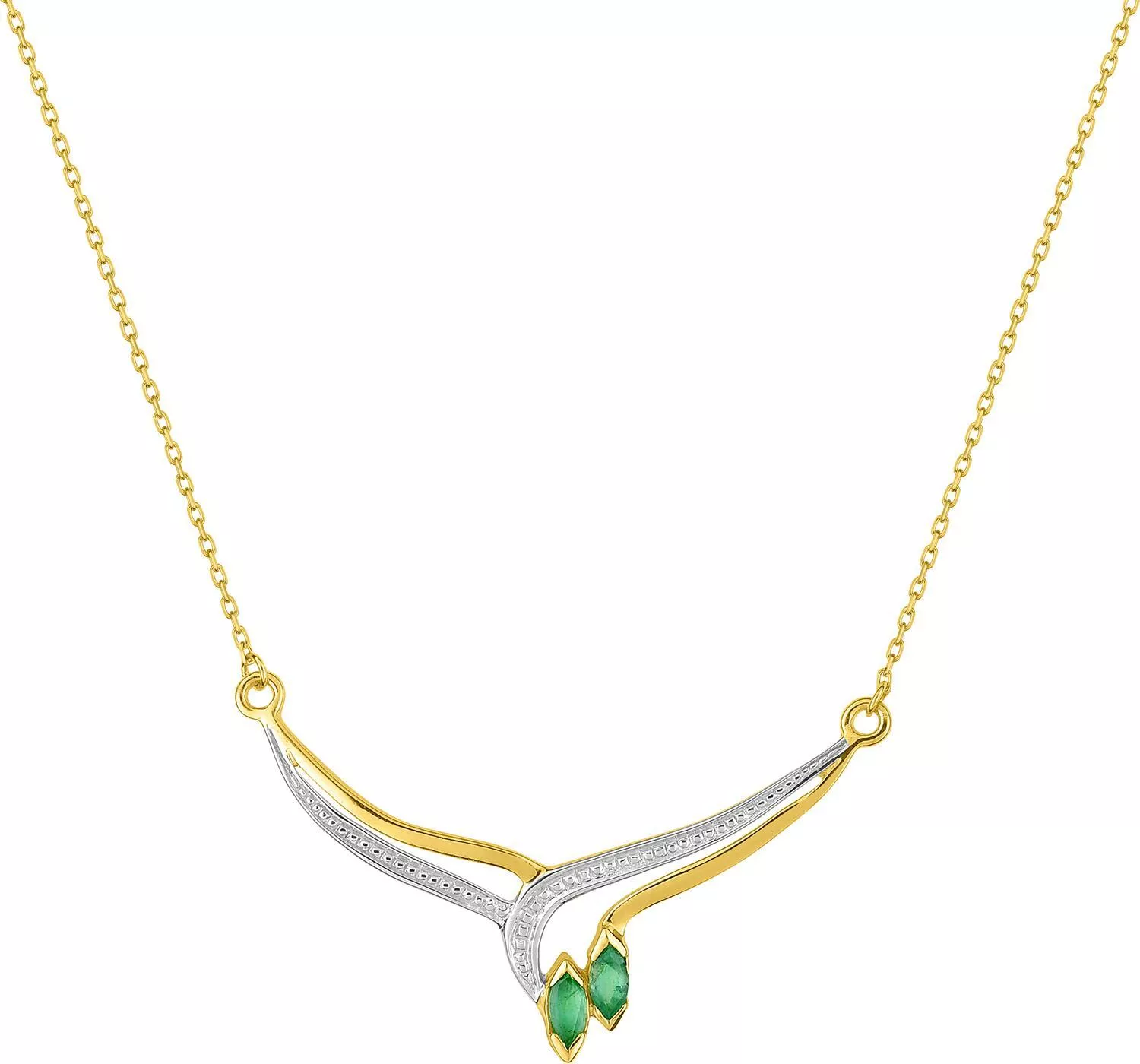 Collier Or Allixe Emeraude - Collier en Or 375 9k - Bijoux en Vogue