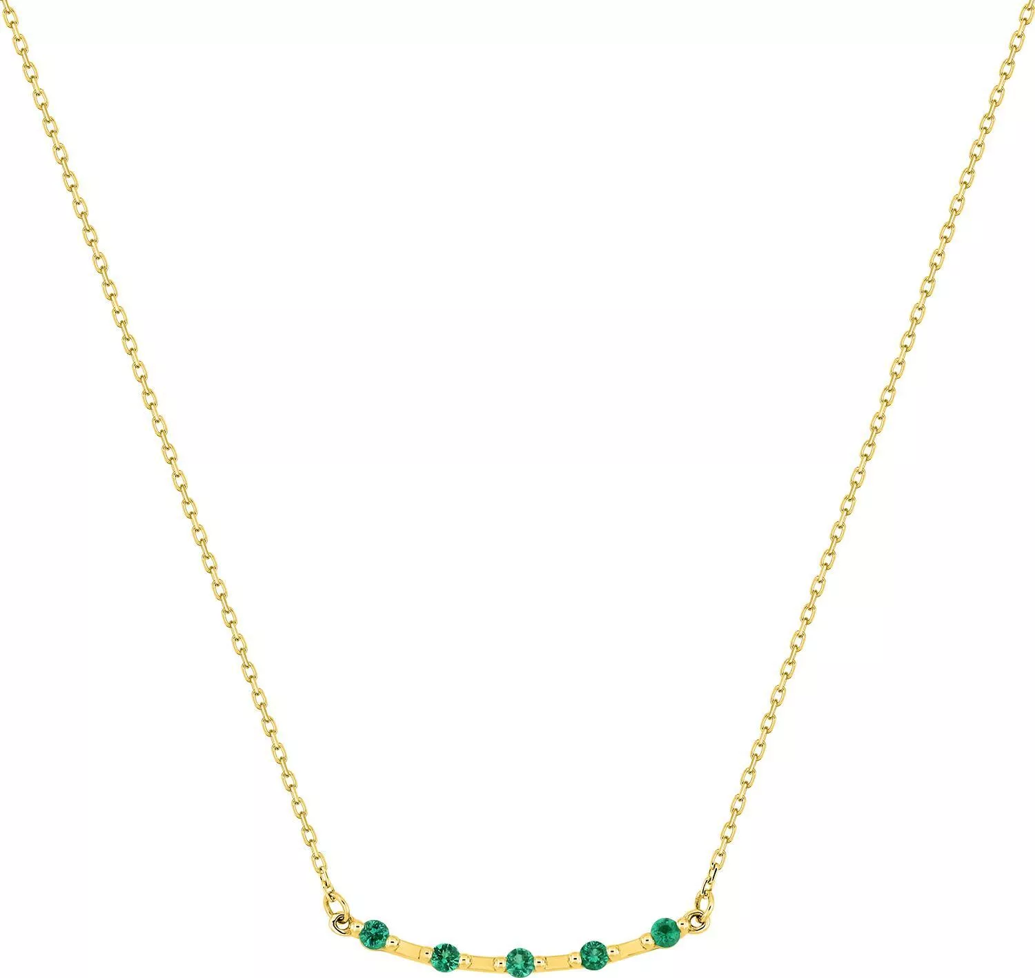 Collier Or Vette Emeraude - Collier en Or 375 9k - Bijoux en Vogue