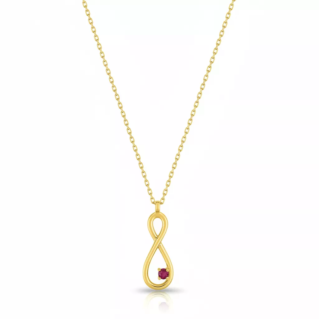 Collier Or Rubis Chimerone Infini - Collier - en Or 375 - 9K - Bijoux en Vogue