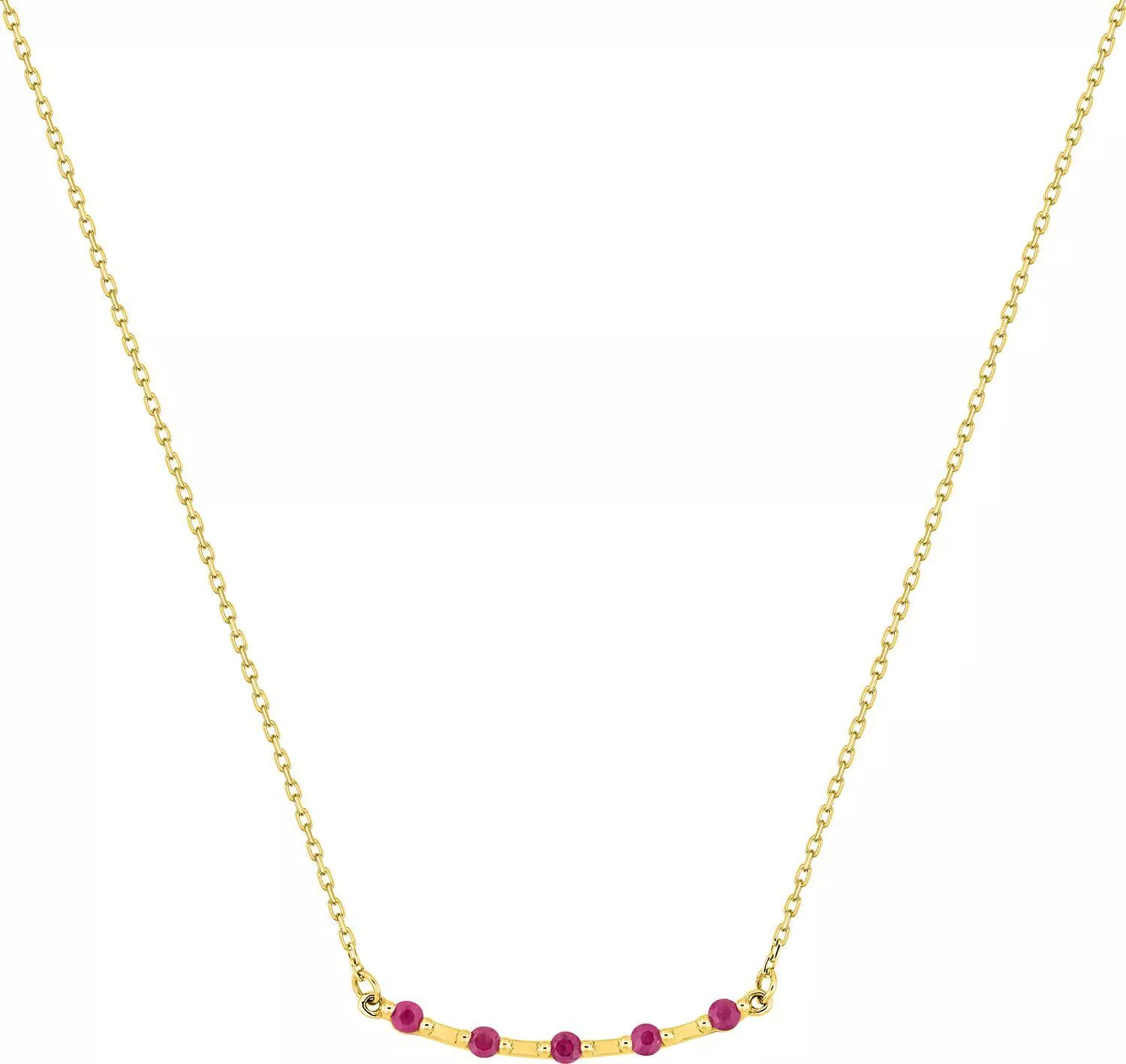 Collier Or Nourheddine Rubis - Collier en Or 375 9k - Bijoux en Vogue