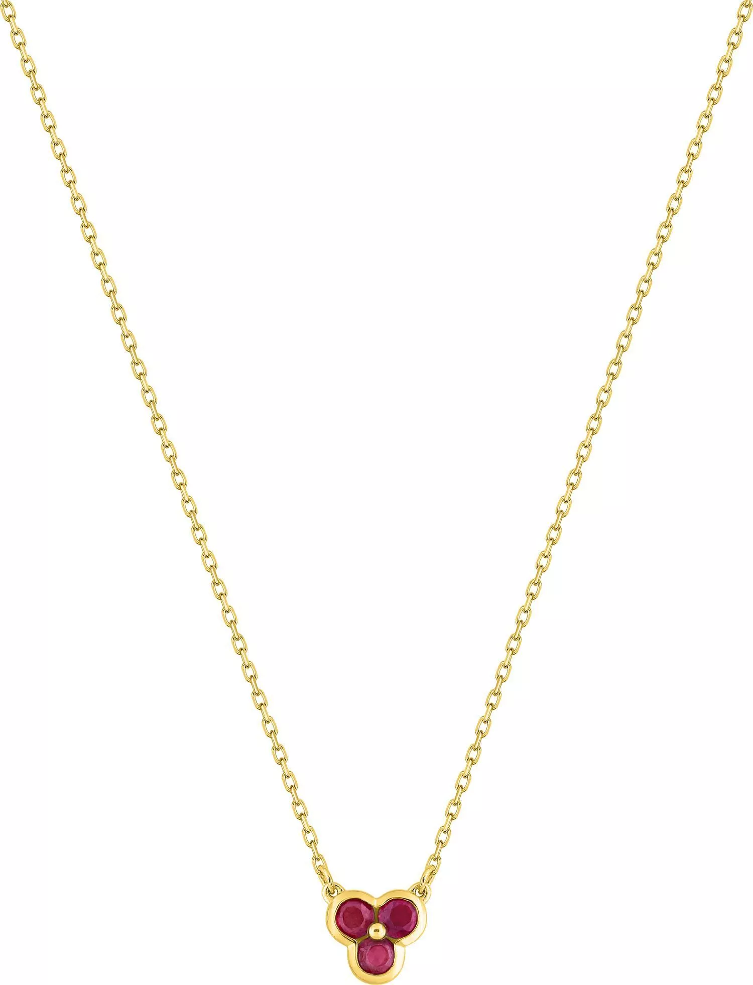 Collier Or Bouhadja Rubis - Collier en Or 375 9k - Bijoux en Vogue
