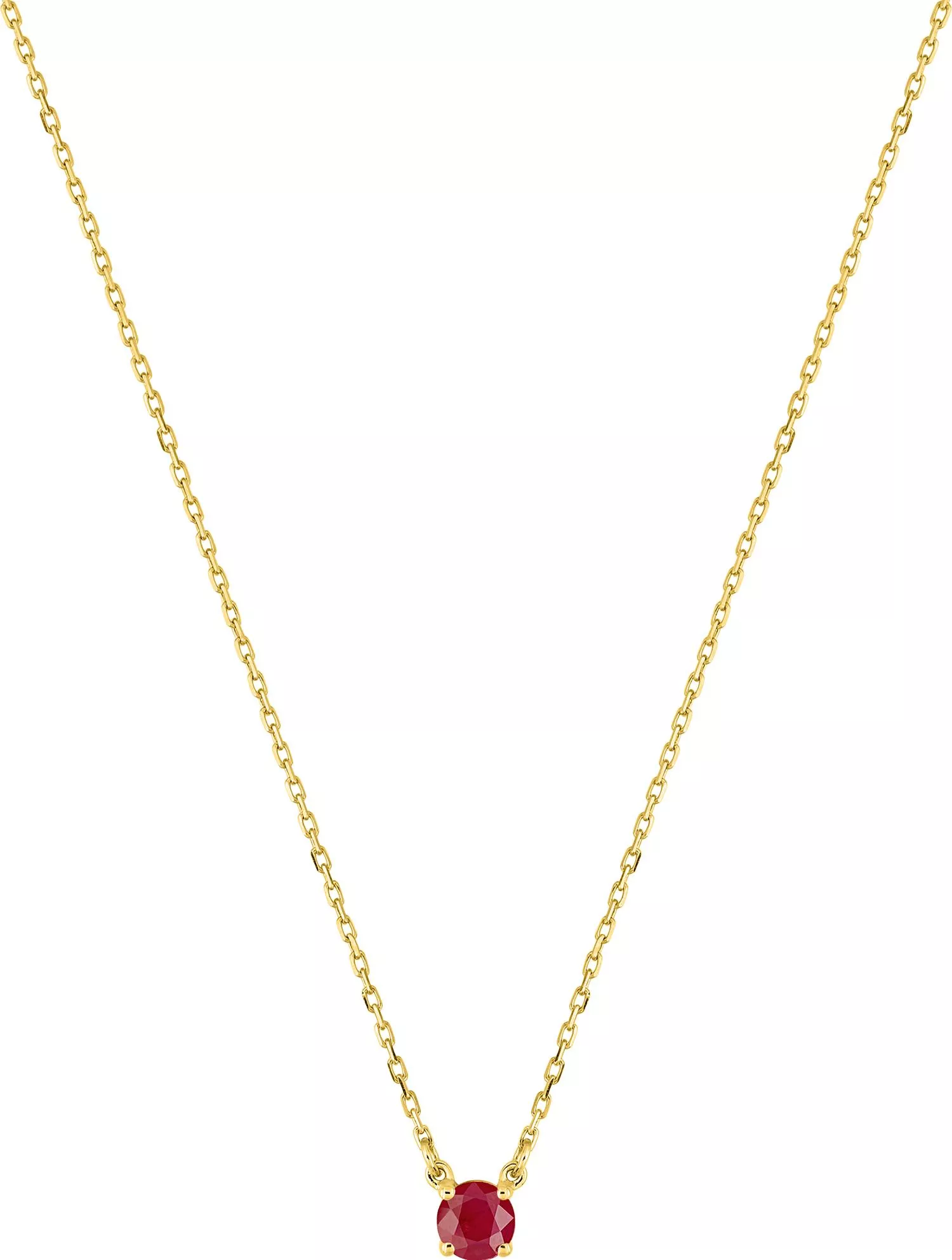 Collier Or Franklyne Rubis - Collier en Or 375 9k - Bijoux en Vogue