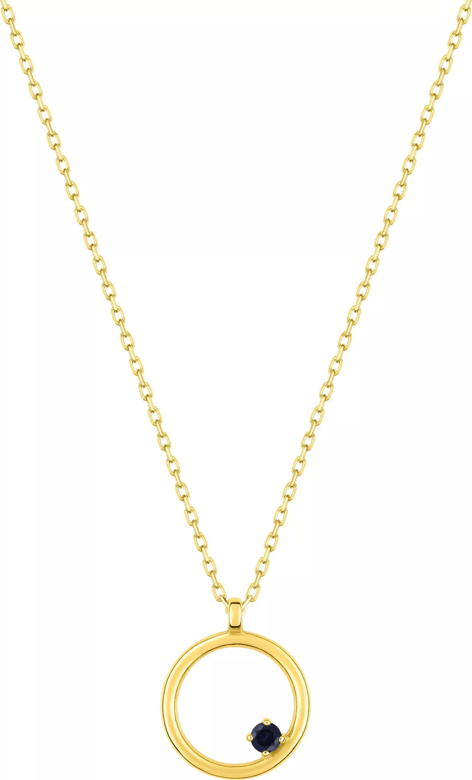 Collier Or Kahata Saphir - Collier en Or 375 9k - Bijoux en Vogue