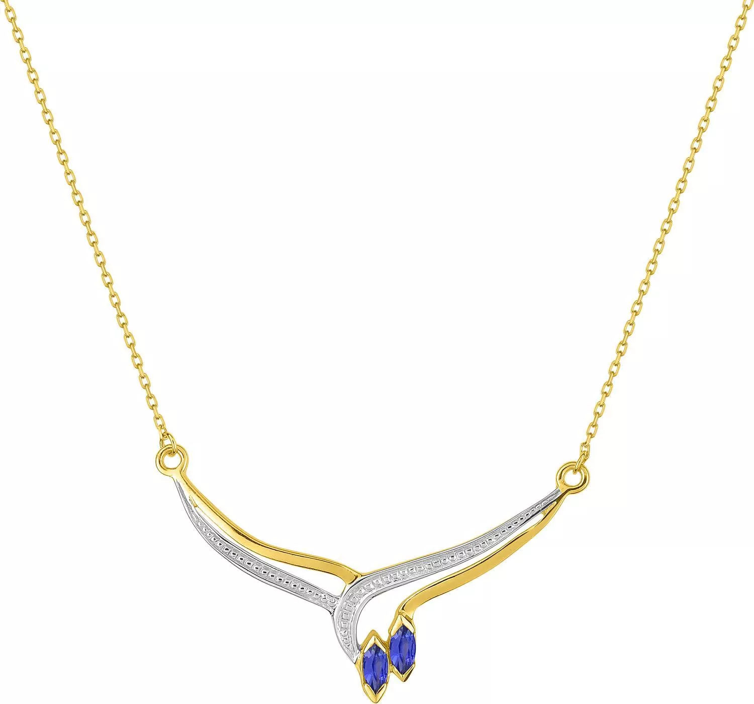 Collier Or Chine Saphir - Collier en Or 375 9k - Bijoux en Vogue