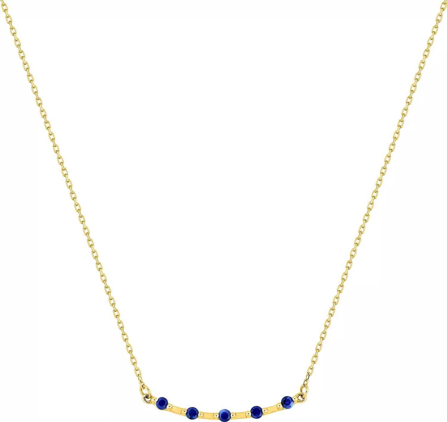 Collier Or Sirma Saphir - Collier en Or 375 9k - Bijoux en Vogue