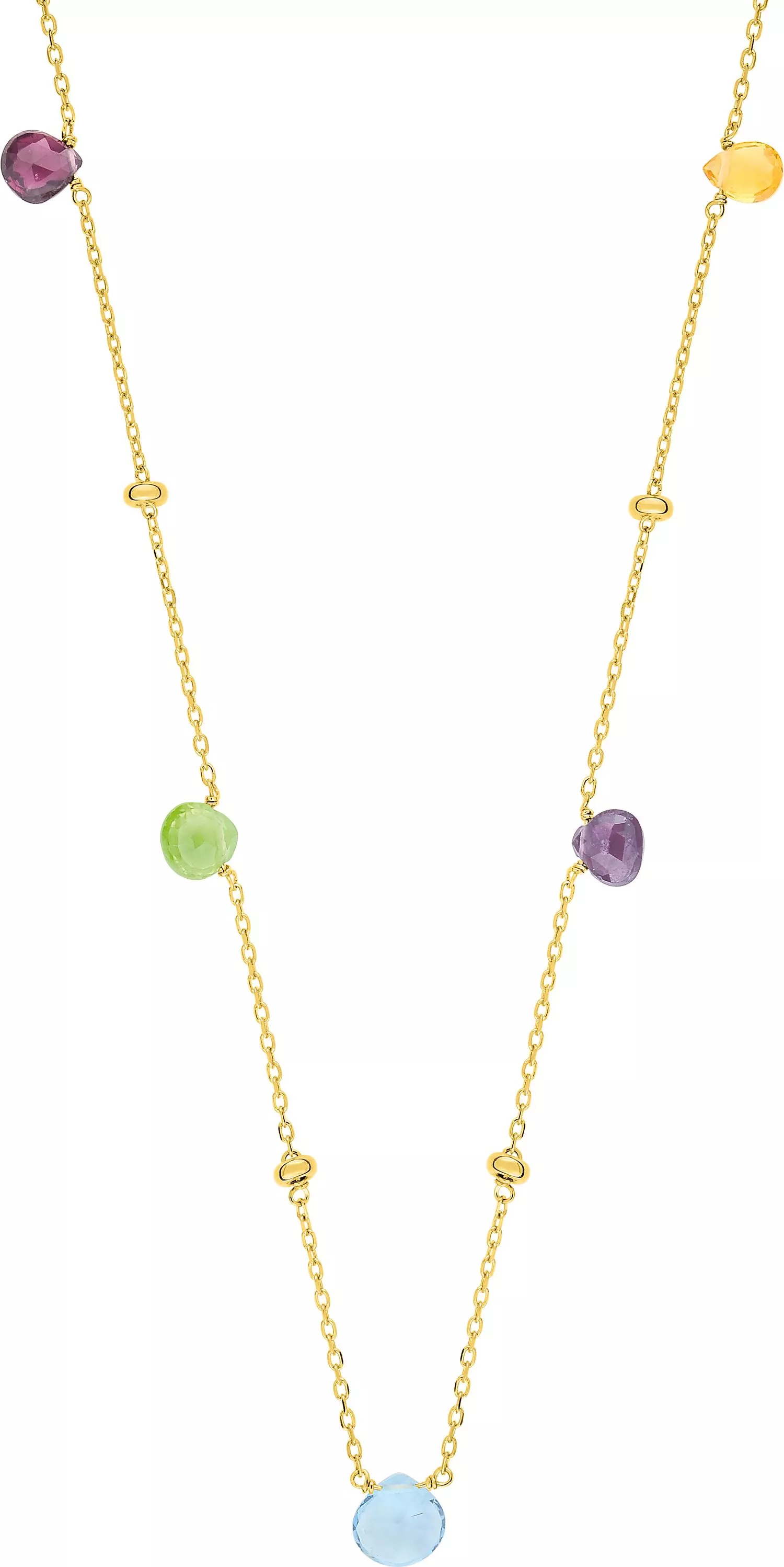 Collier Or Valinette bleu Topaze - Collier en Or 375 9k - Bijoux en Vogue