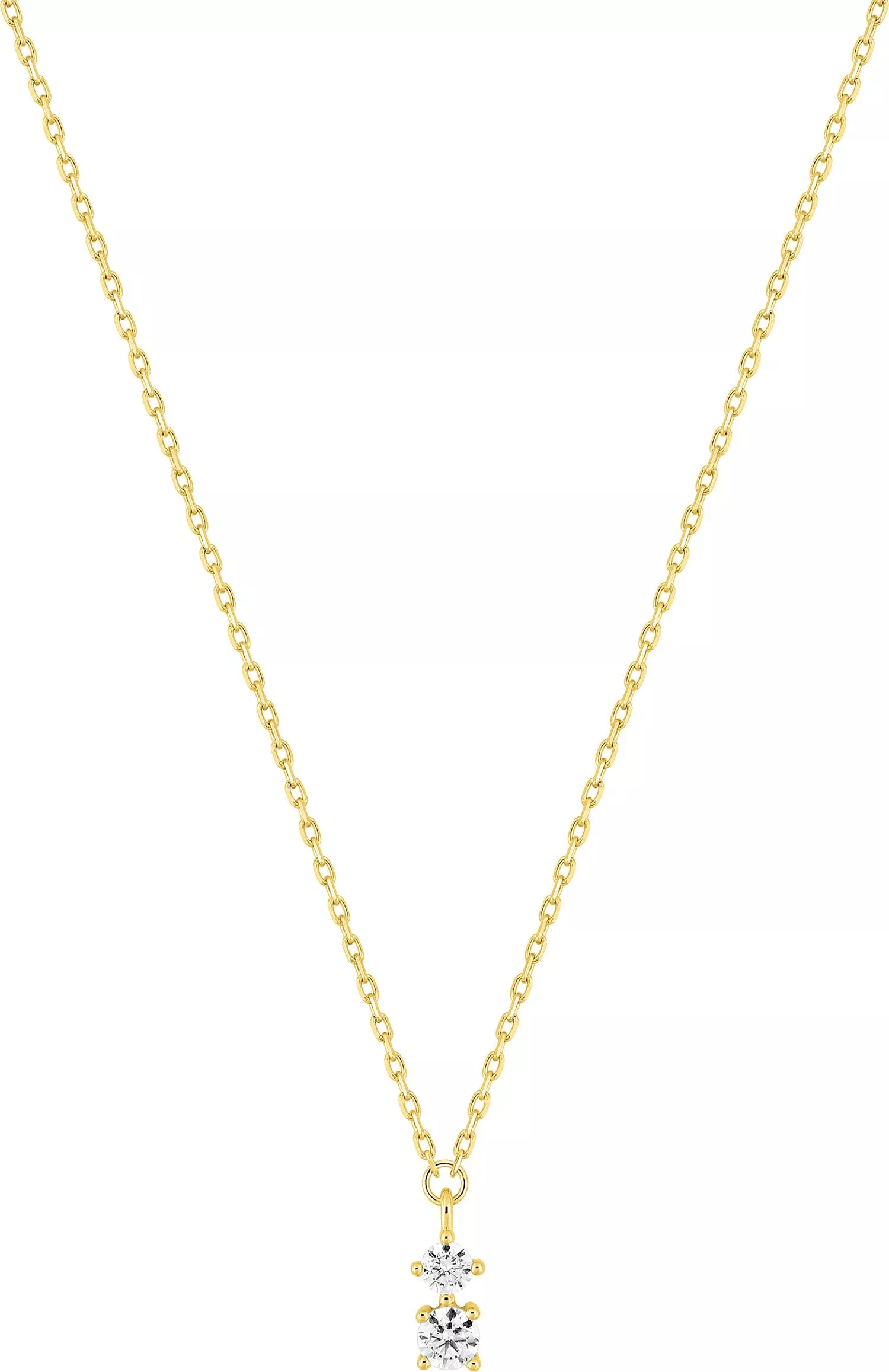 Collier Or Bouzouida Zirconium - Collier en Or 375 9k - Bijoux en Vogue