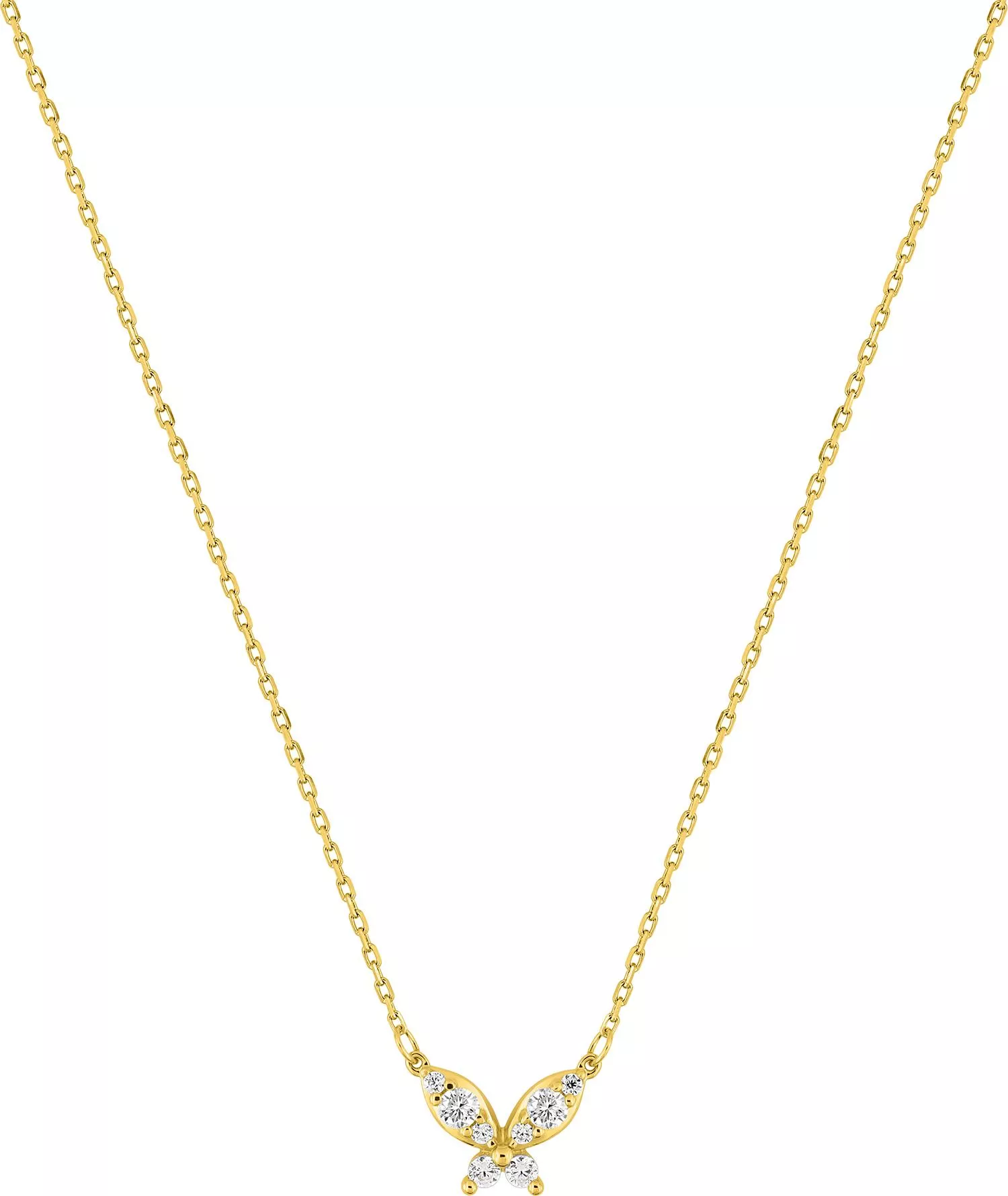 Collier Or Ramzeddine Zirconium - Collier en Or 375 9k - Bijoux en Vogue