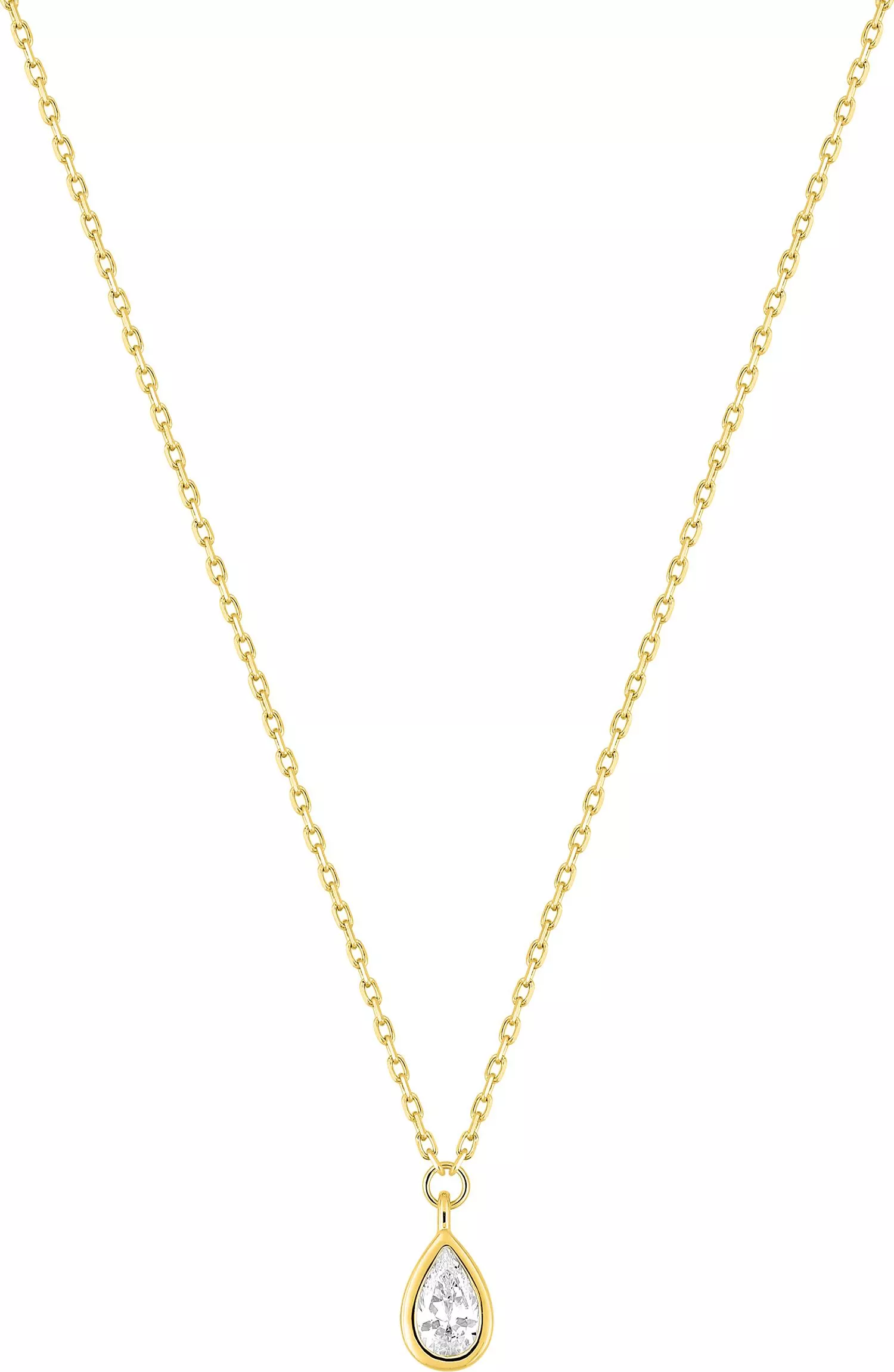 Collier Or Corenthine Zirconium - Collier en Or 375 9k - Bijoux en Vogue