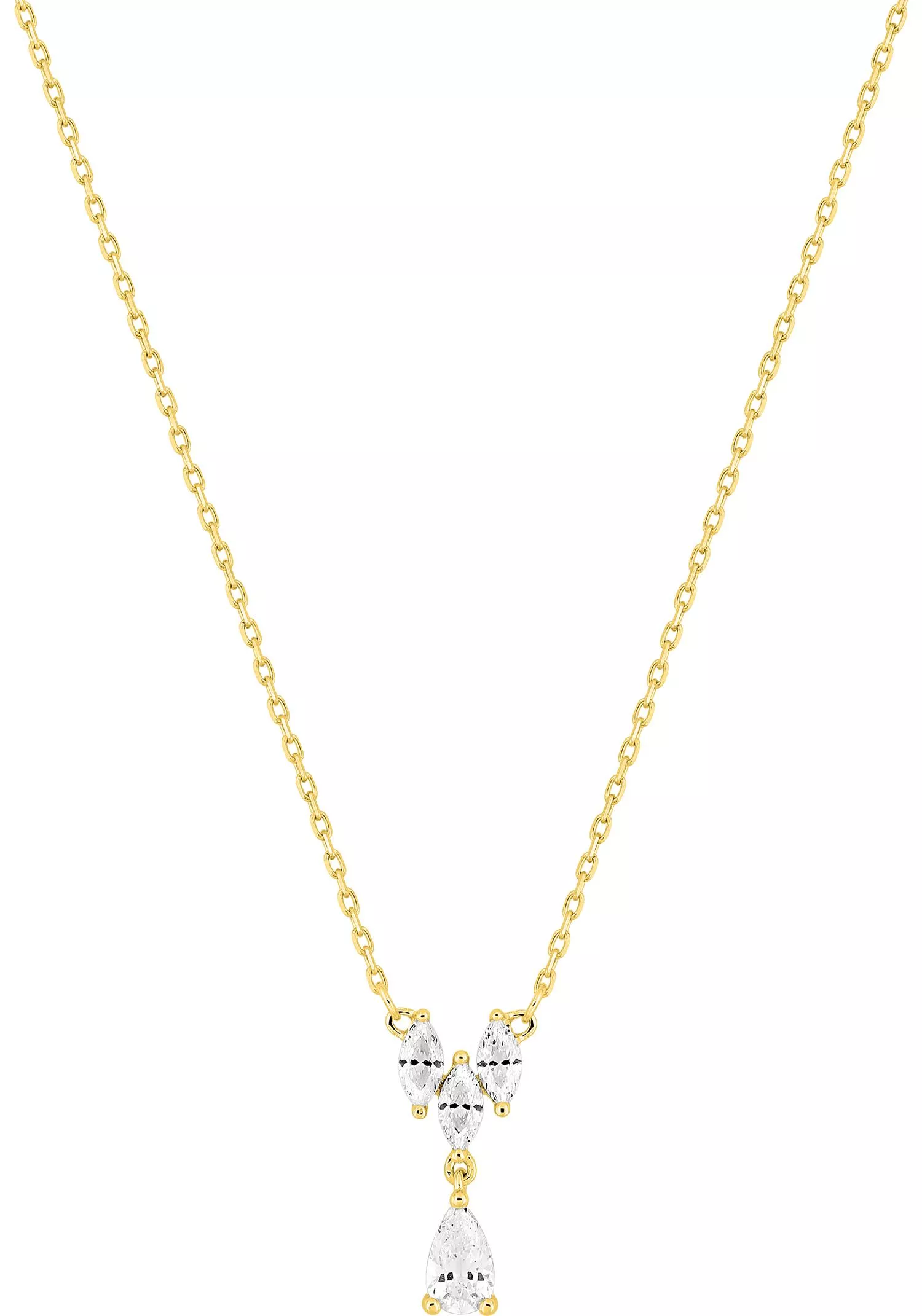 Collier Or Charlise Zirconium - Collier en Or 375 9k - Bijoux en Vogue