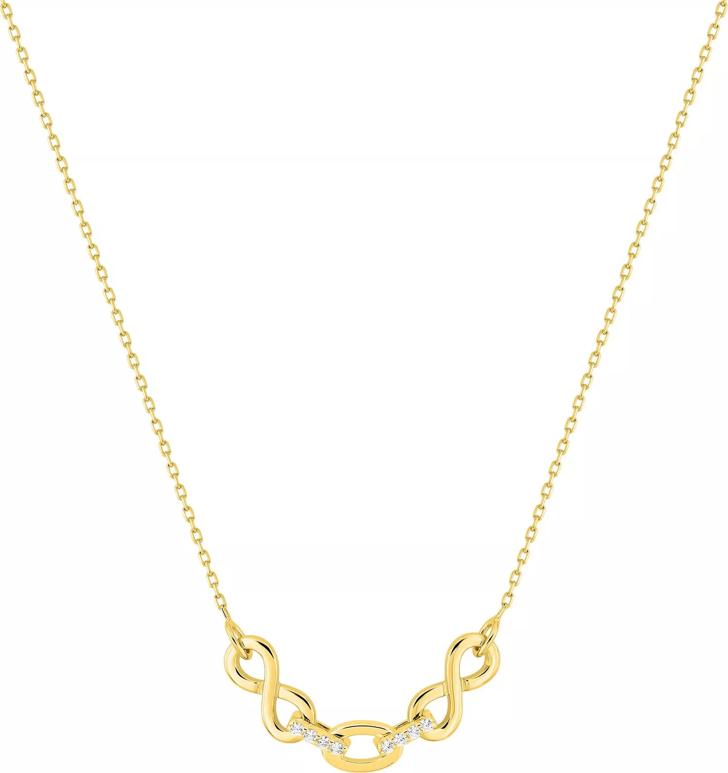 Collier Or Abdelle Zirconium - Collier en Or 375 9k - Bijoux en Vogue