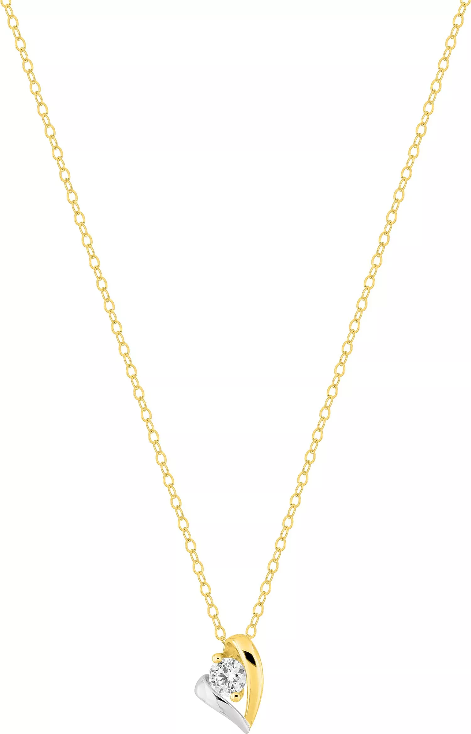 Collier Or Ghassa Zirconium - Collier en Or 375 9k - Bijoux en Vogue