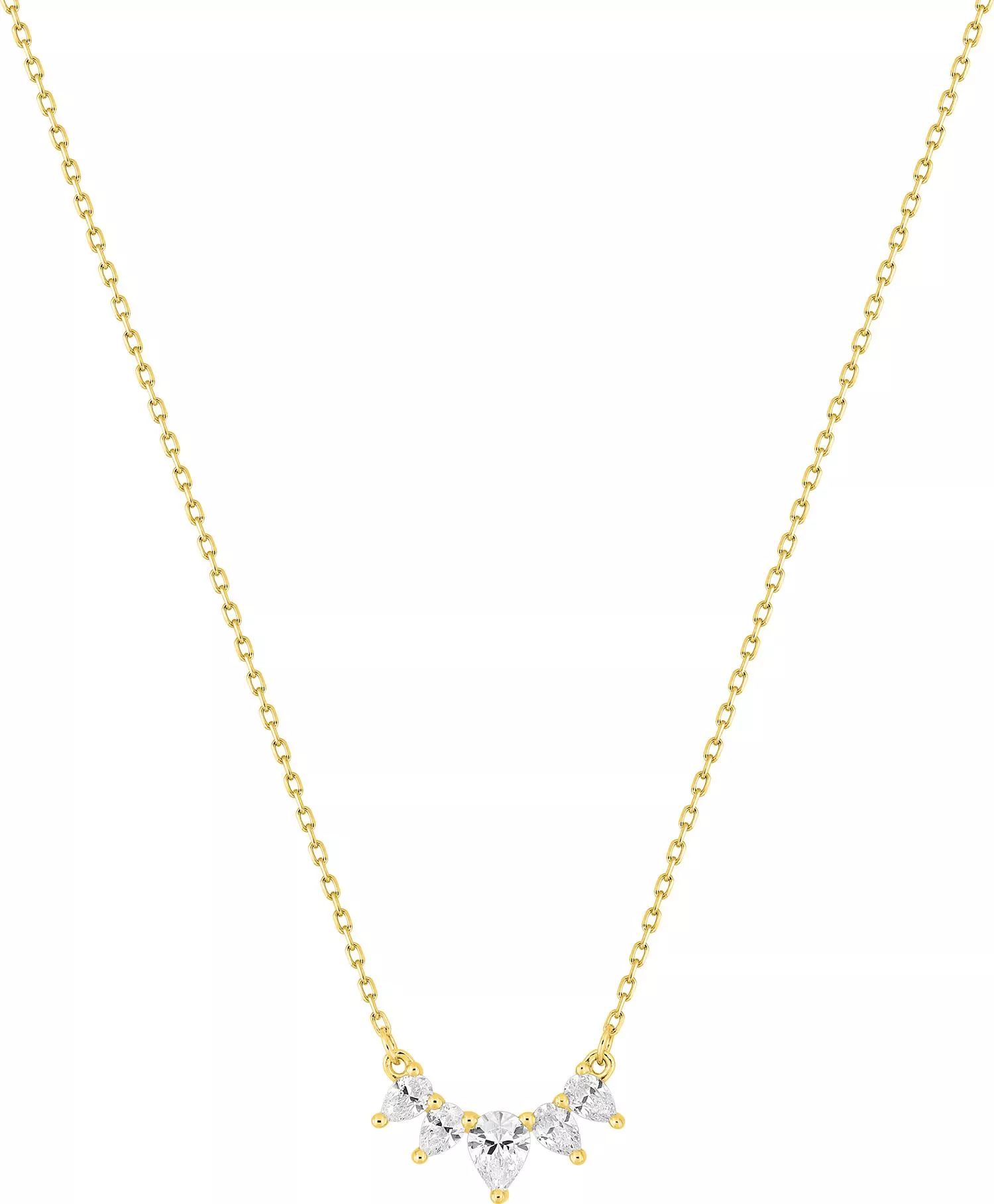 Collier Or Bouhlassa Zirconium - Collier en Or 375 9k - Bijoux en Vogue