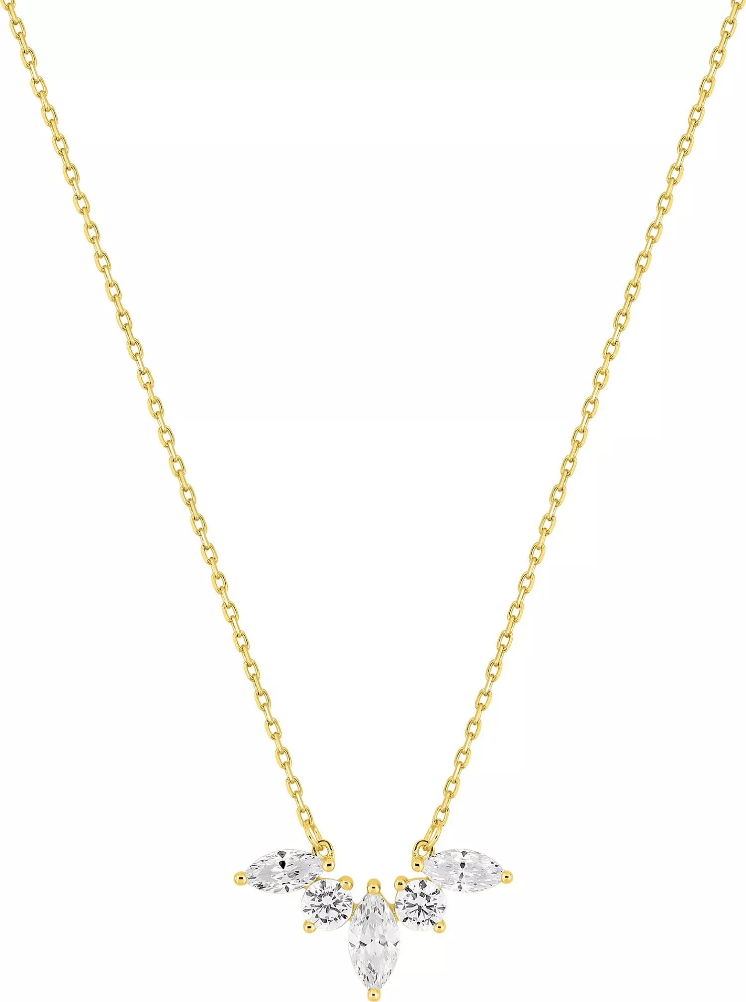 Collier Or Tirikava Zirconium - Collier en Or 375 9k - Bijoux en Vogue