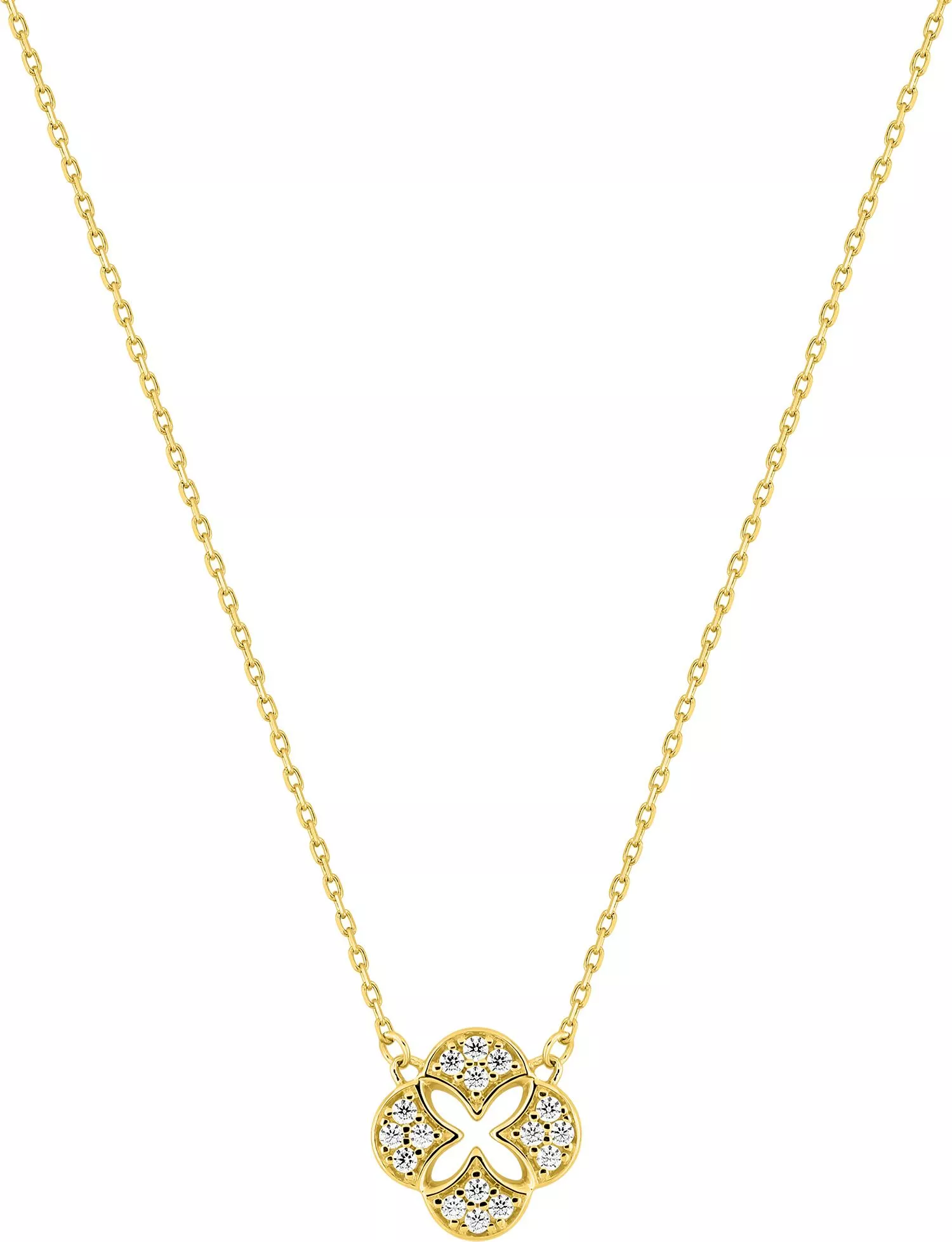 Collier Or Antha Zirconium - Collier en Or 375 9k - Bijoux en Vogue