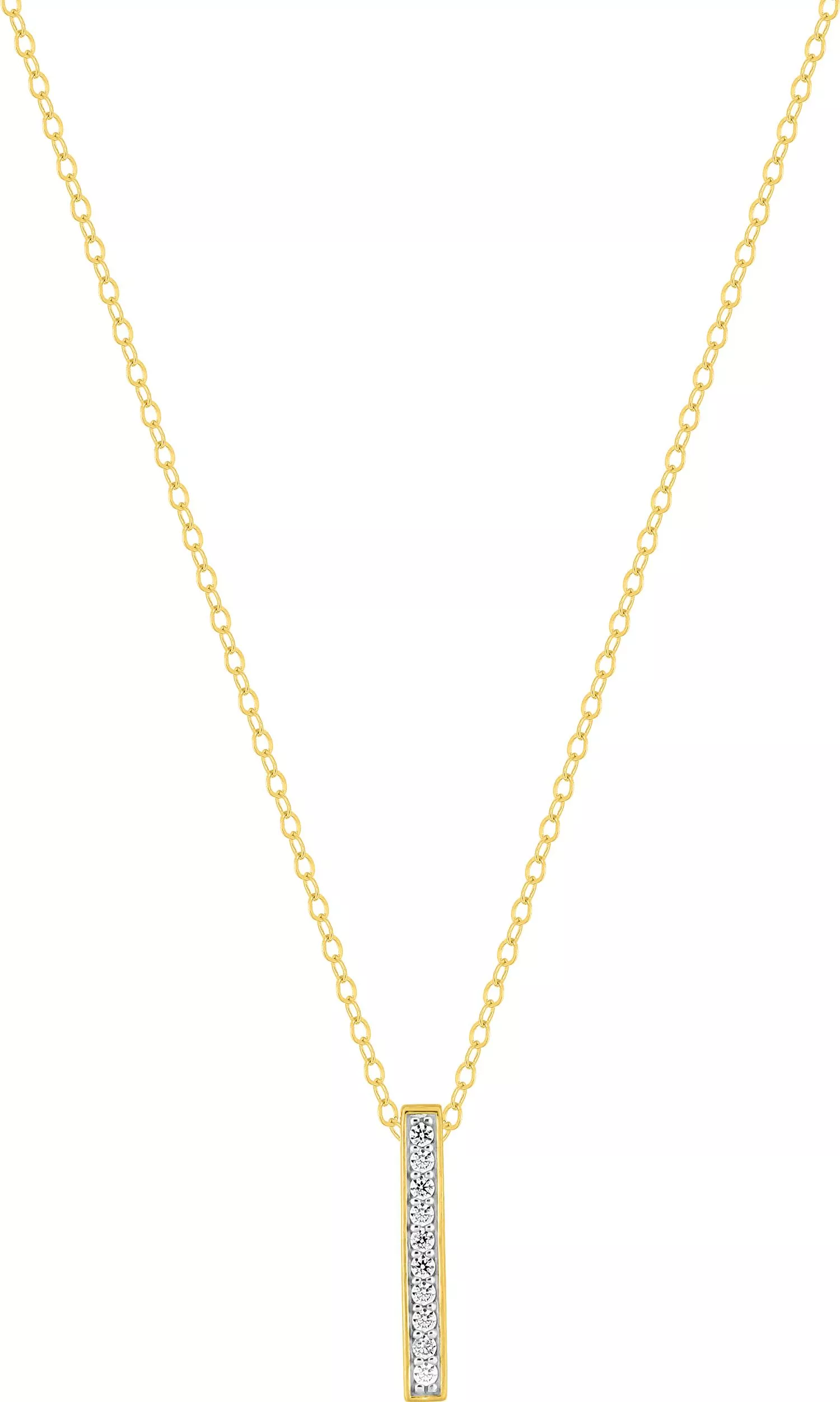 Collier Or Safiha Zirconium - Collier en Or 375 9k - Bijoux en Vogue