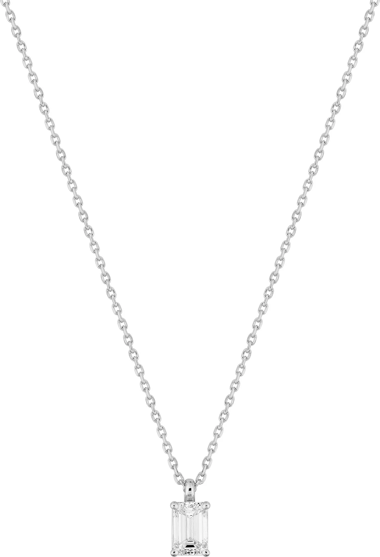 Collier Or Blanc Nurima Diamant - Collier en Or 750 18k - Bijoux en Vogue