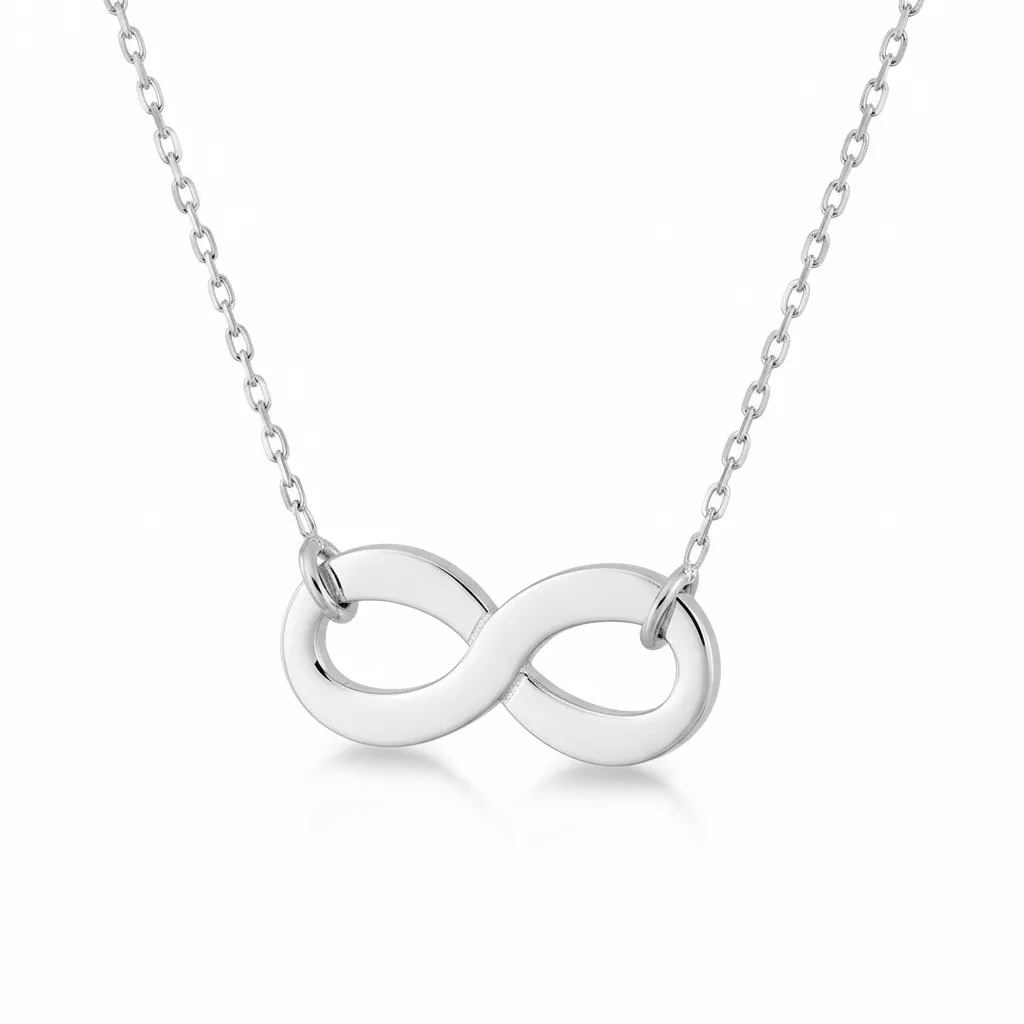 Collier Or Blanc Andronica Infini - Collier en Or 750 18k - Bijoux en Vogue