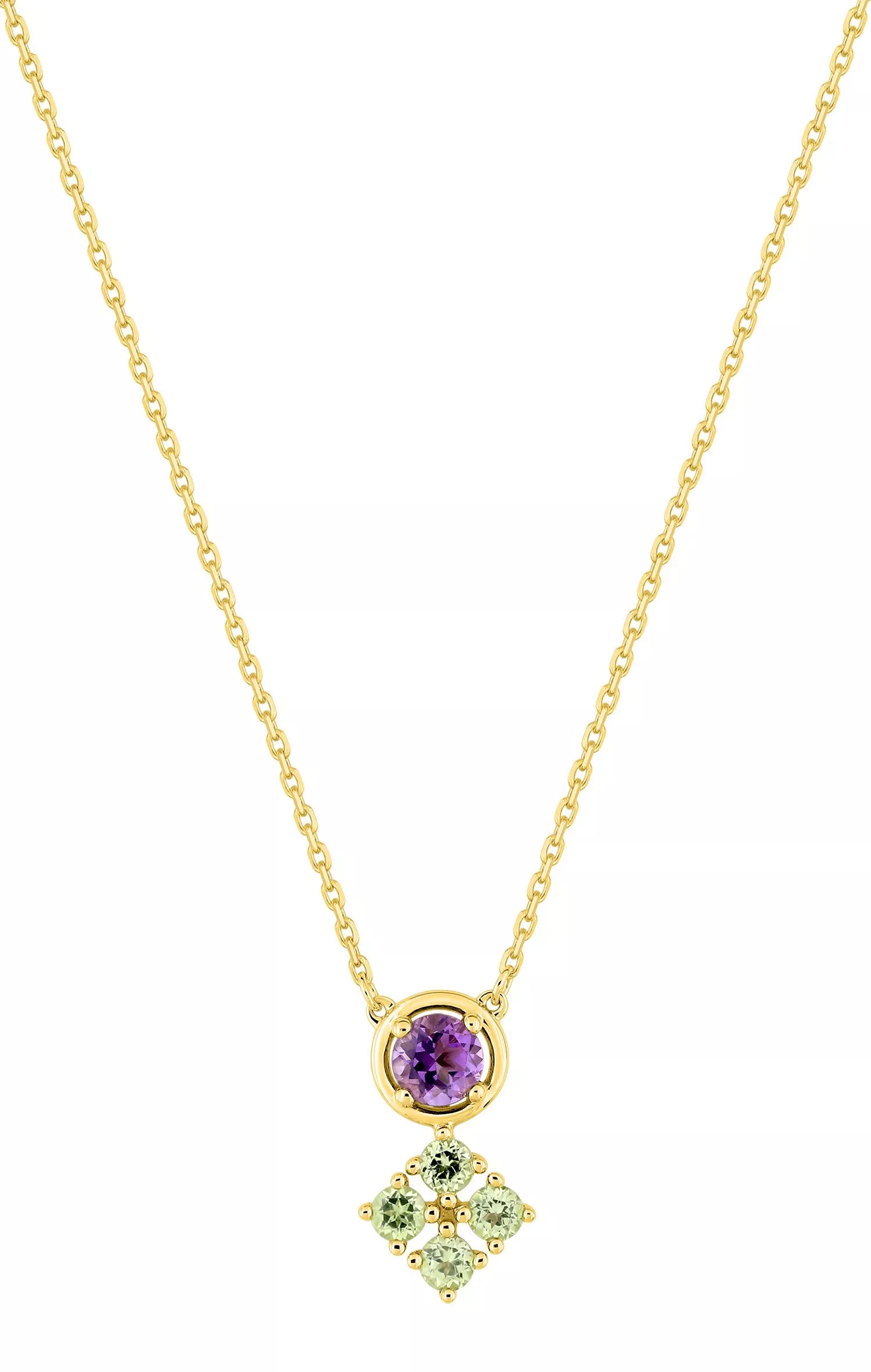 Collier Or Sopia Améthyste - Collier en Or 750 18k - Bijoux en Vogue