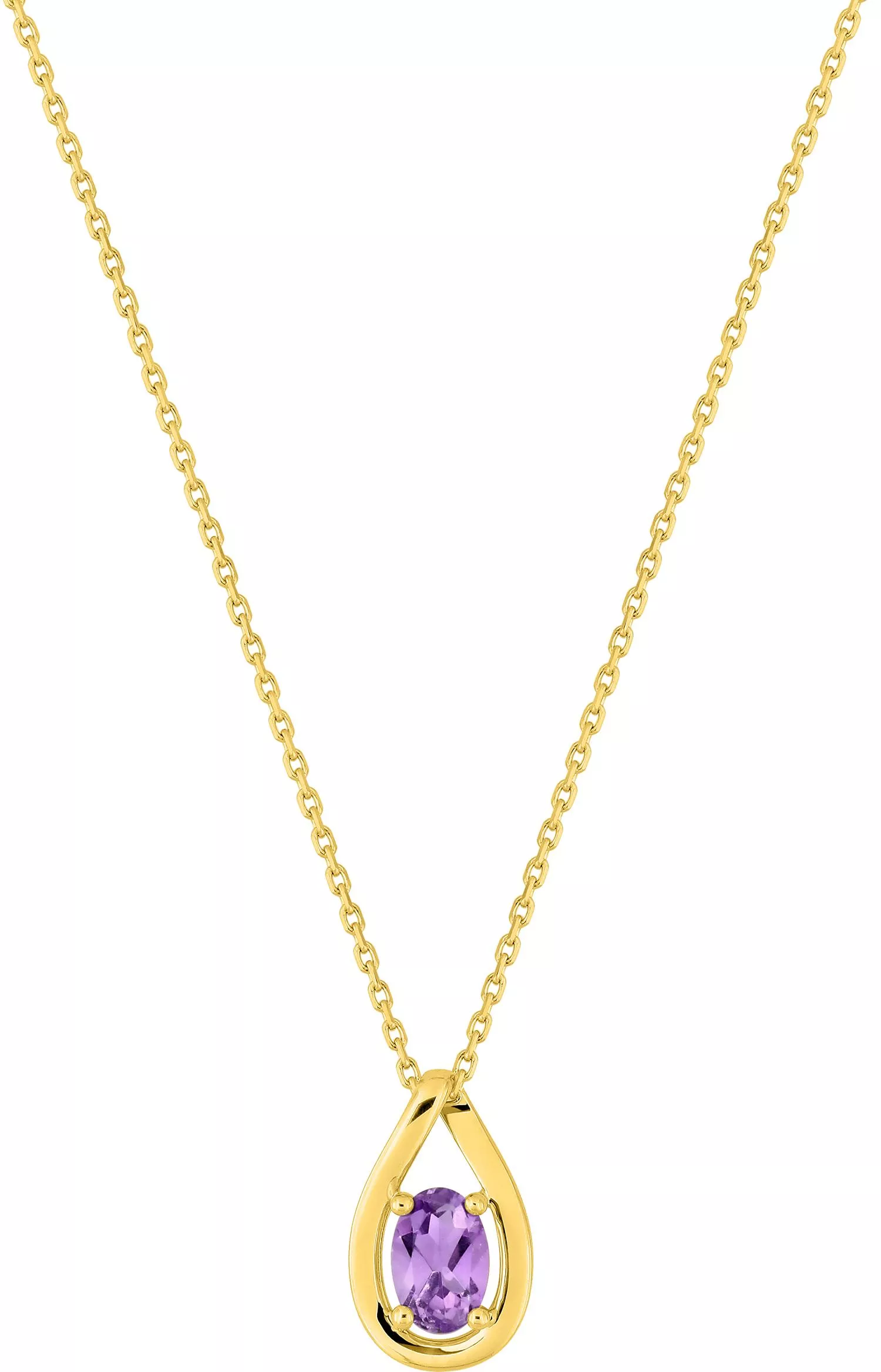 Collier Or Asmara Améthyste - Collier en Or 750 18k - Bijoux en Vogue