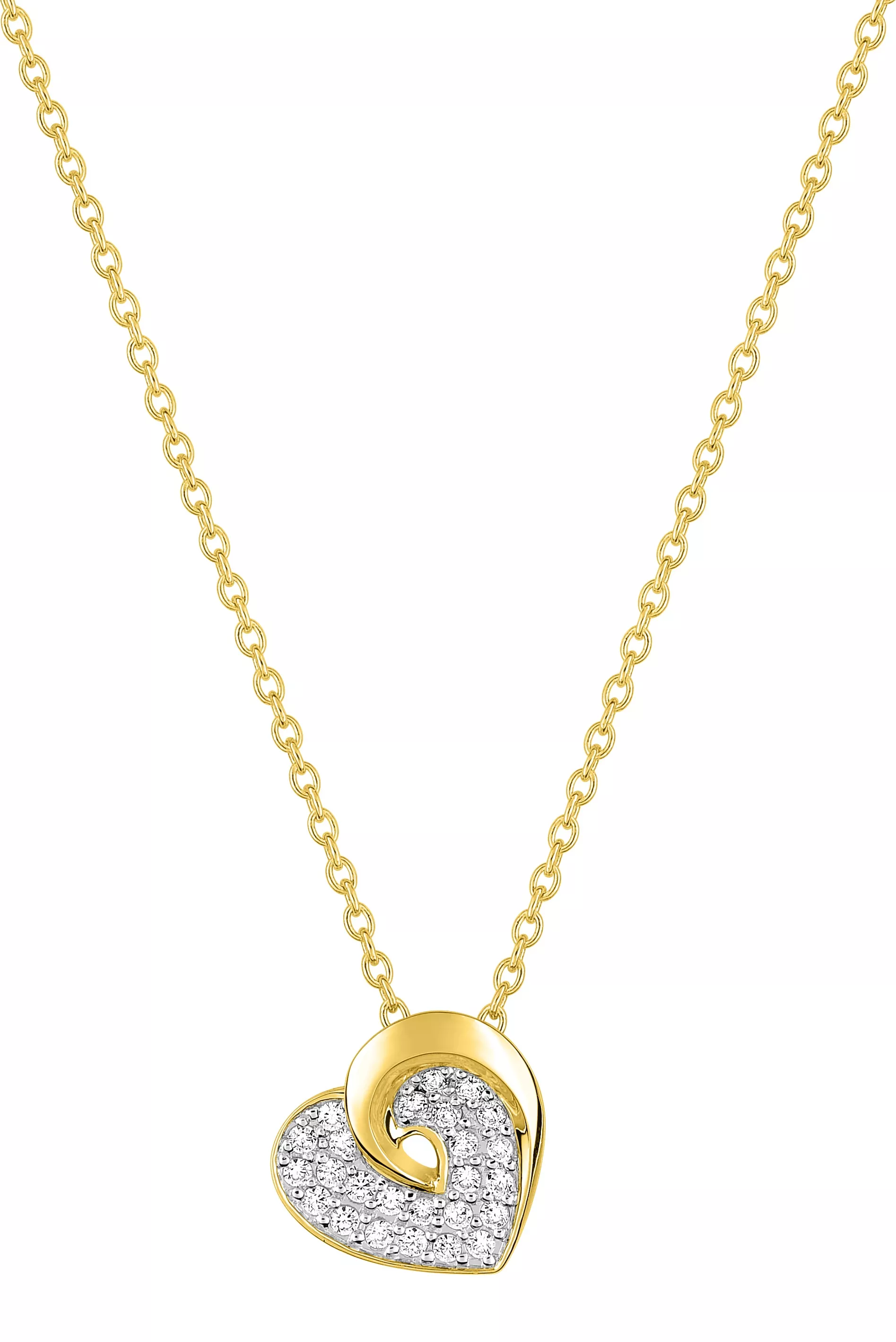Collier Or Beneddine Diamant Coeur - Collier en Or 750 18k - Bijoux en Vogue