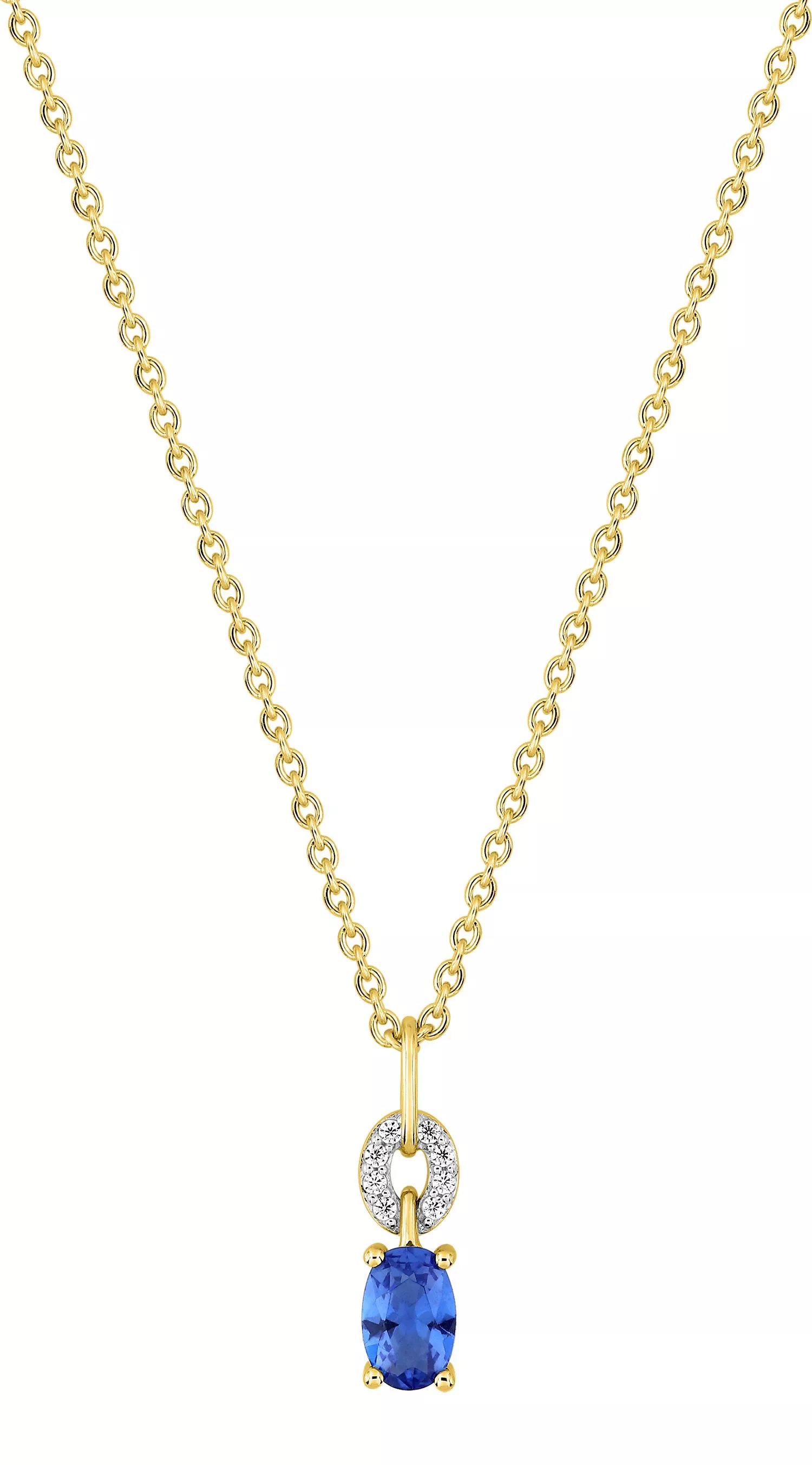 Collier Or Tadamasa Diamant Saphir de Ceylan - Collier en Or 750 18k - Bijoux en Vogue