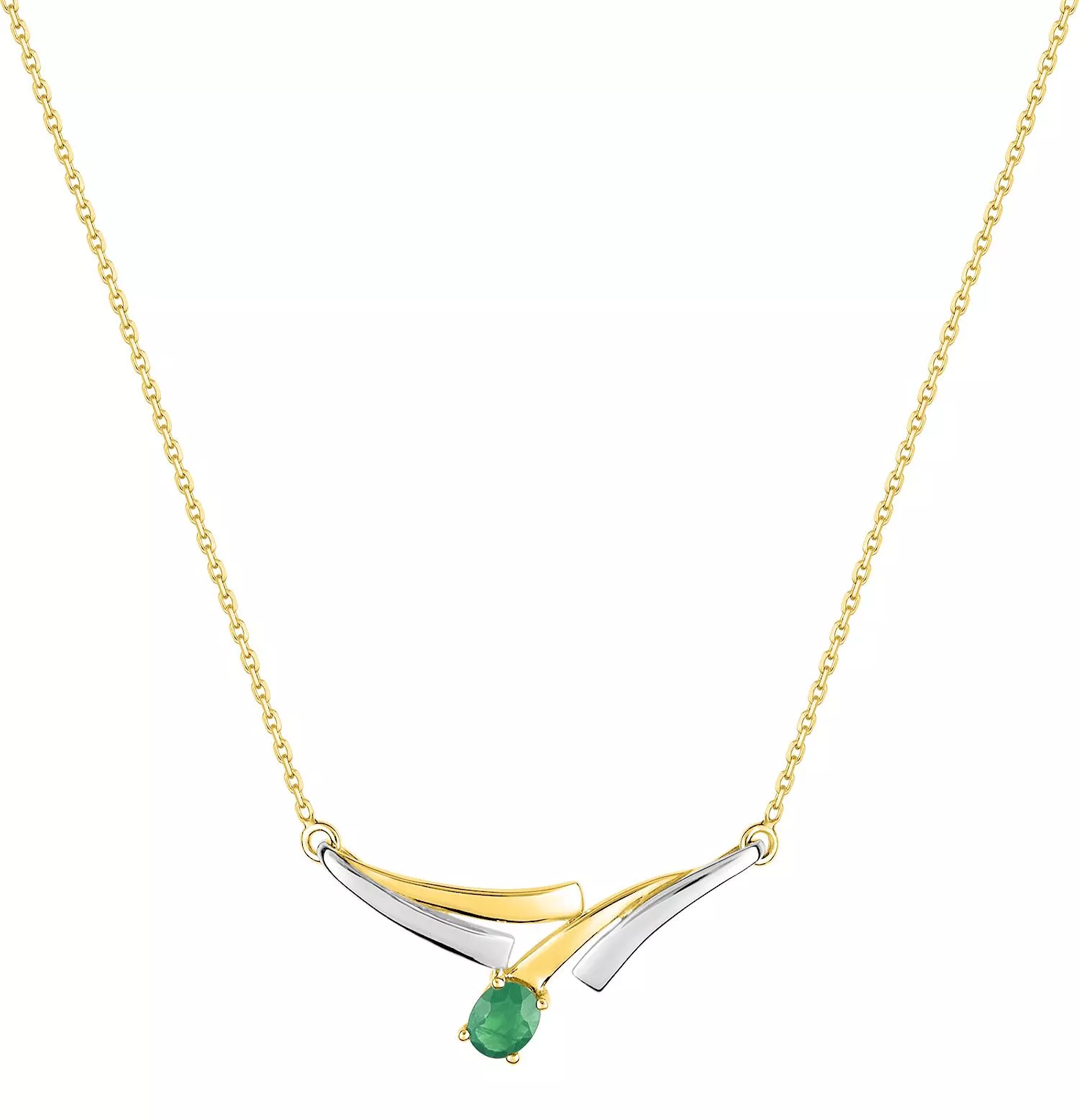 Collier Or Bekhadda Emeraude - Collier en Or 750 18k - Bijoux en Vogue